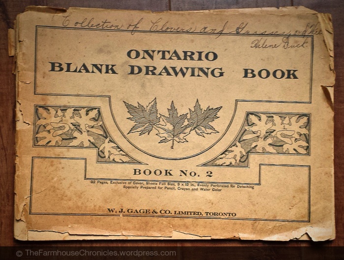 Ontario Blank Drawing Book 1939